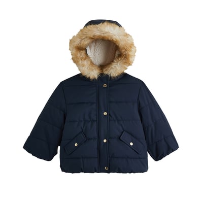 Doudoune enfant imperméable doublée sherpa avec capuche Adèle PETIT BEGUIN