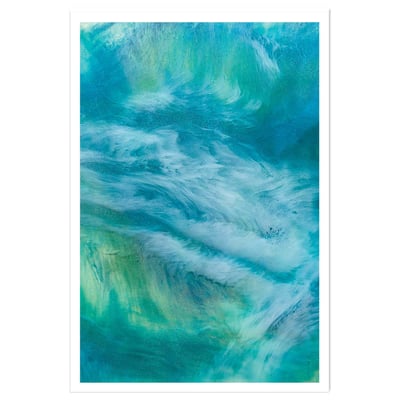 Poster bleu nebuleux HEXOA