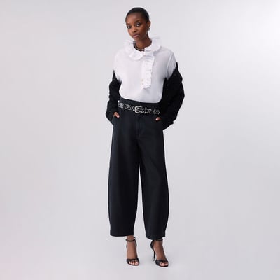 Chemise en popeline avec volants LIU JO