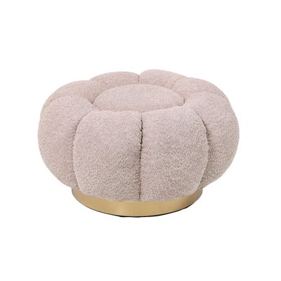 Pouf en tissu bouclé en forme de fleur D65 - JUST HELLIN, DEPUIS 1862