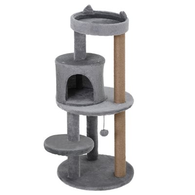 Arbre à chats griffoirs plateformes niche jeu boule suspendue PAWHUT
