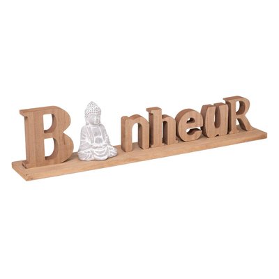 Mot à poser bouddha BONHEUR ATMOSPHERA