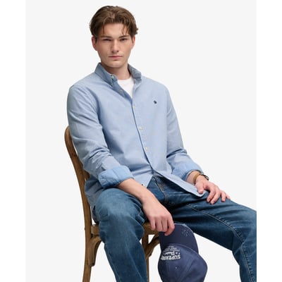 Chemise Oxford Preppy Manches Longues Coupe Décontractée SUPERDRY
