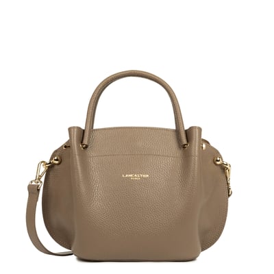 Sac à main en cuir grainé LOUISA FOULONNE DOUBLE LANCASTER