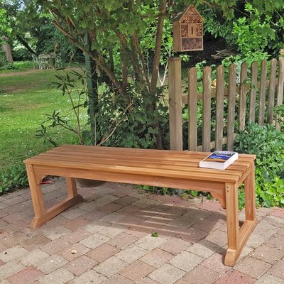 Banc en teck massif Wimbledon 140 cm (sans dossier) TECK ATTITUDE