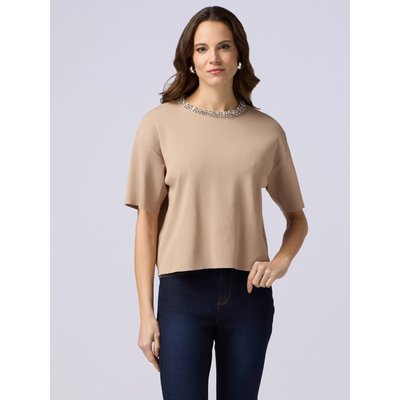 Maglia realizzata in filato misto viscosa OLTRE