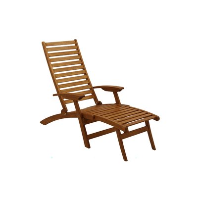 Bain de soleil inclinable 3 positions en bois massif RIO MILIBOO