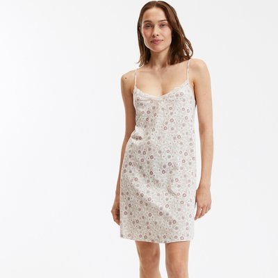 Nuisette jersey de coton imprimé fleuri LA REDOUTE COLLECTIONS