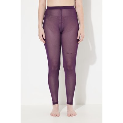 Legging-collant en mesh. Message floqué sur ULLA POPKEN