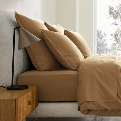 Taie d'oreiller en percale de coton lavé 120 fils, SABBAL AM.PM