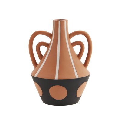 Vase peint terre cuite MADAM STOLTZ