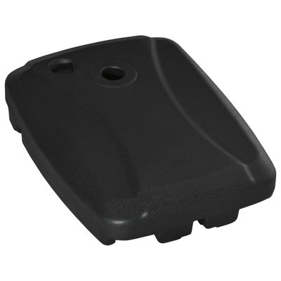Pied de parasol déporté base de lestage HDPE surface texturée noir OUTSUNNY