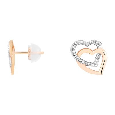 Boucles d'oreilles en or 375  et diamant CLEOR