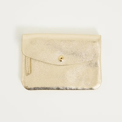 Porte-monnaie en croûte de cuir GRAIN DE MALICE