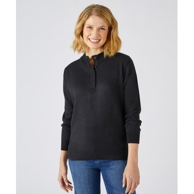 Pull col montant boutonné DAMART