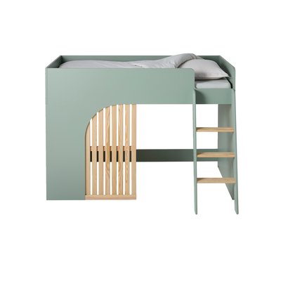 Lit mezzanine enfant avec rangement Playful VERTBAUDET