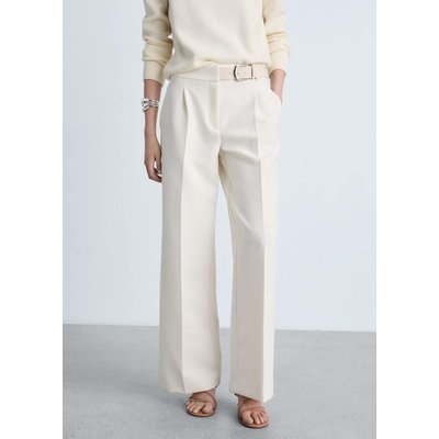 Pantalon droit avec ceinture MANGO