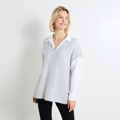 Pull loose col V GRAIN DE MALICE