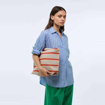 Blouse manches trois quarts rayée en coton BIO GOTS MONOPRIX