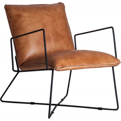 Fauteuil en cuir vintage, Seney RECOLLECTION
