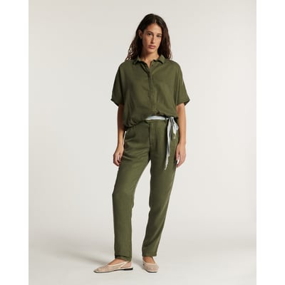 PANTALON CRAYON TAILLE MOYENNE TENCEL LABDIP