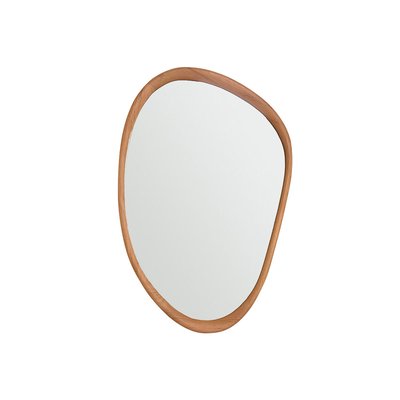 Miroir organique en teck massif 90 cm  BELIZE BERAH GETAH