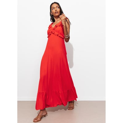 Robe longue à volants PROMOD