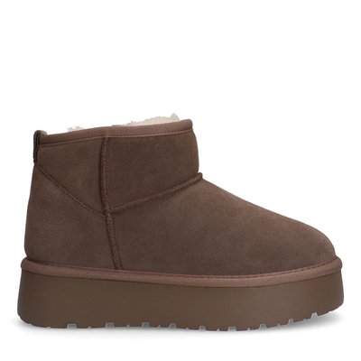 Bottines en daim avec laine SACHA