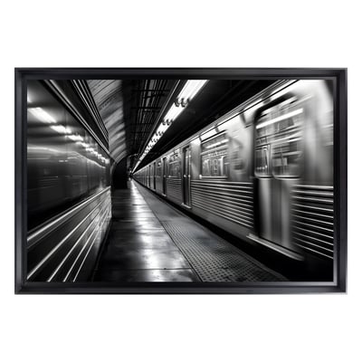 Tableau Mural Encadré Métro Urbain Noir Et Blanc URBAIN CEANOTHE