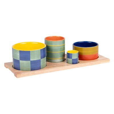 Service apéritif 4 pièces   34,5cm-CAPRI TABLE PASSION