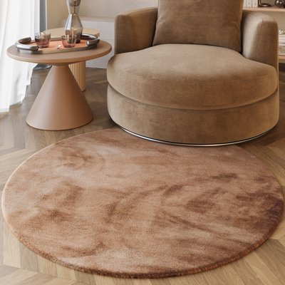 Tapis rond salon très moelleux à poils longs , ALICE ESPRIT