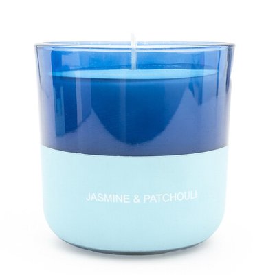 LED Jasmine & Patchouli Two-Tone Candle SO'HOME