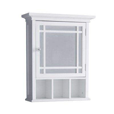 Armoire Toilette Blanc Bois NEAL TEAMSON HOME