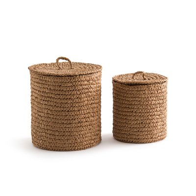 Lot de 2 paniers en papier tressé, Kiera LA REDOUTE INTERIEURS