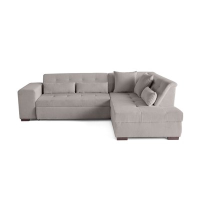 Canapé d'Angle Convertible en Velours côtelé 5 places - VERMONT LISA DESIGN