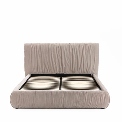 Lit coffre en tissu 160x200cm- LIVIA DRAWER