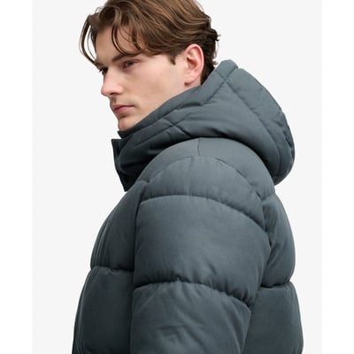 Doudoune à Capuche à Carreaux Premium SUPERDRY