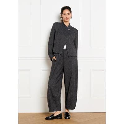 Pantalon barrel effet laine LOLALIZA