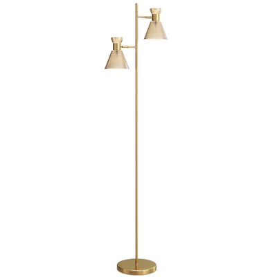 Lampadaire Métal Or HOMCOM