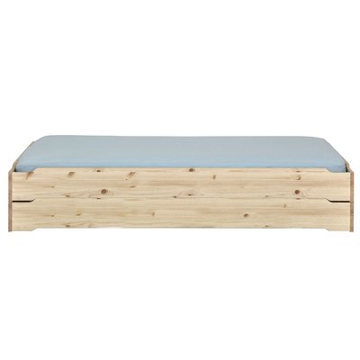 Pack 2 lits empilables et 2 matelas Bois massif  JELLY AKITEN RETAIL