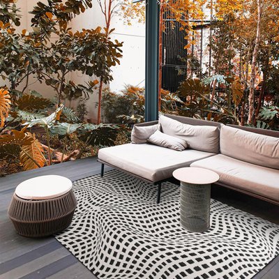 Tapis extérieur, kilim reversible TRIDIM UN AMOUR DE TAPIS