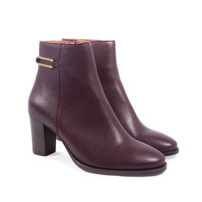 Bottines bijoux talon Zélie cuir JULES & JENN
