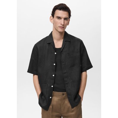 Chemise 100 % lin manches courtes MANGO MAN