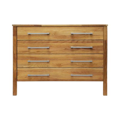 Commode chêne massif 4 tiroirs - CHARLY CAMIF