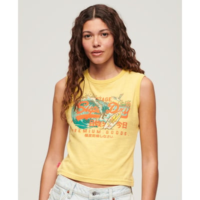 Débardeur slim à motif LA Vintage Logo SUPERDRY