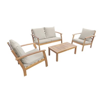 Salon de jardin bois d'acacia 4 places USHUAIA SWEEEK