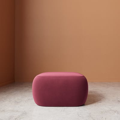 Alban Easy Velvet Footstool SWOON