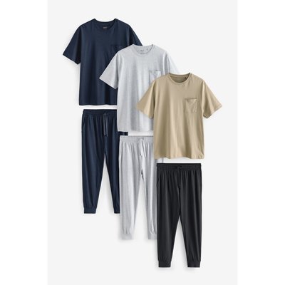Pyjama à ourlets élastique, lot de 3 NEXT