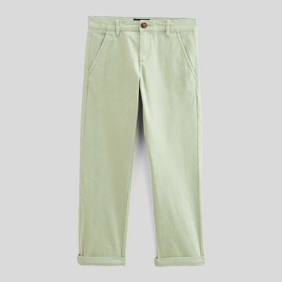 Pantalon chino uni en coton MONOPRIX