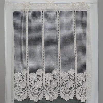 Brise bise en macramé fleuri HOME MAISON